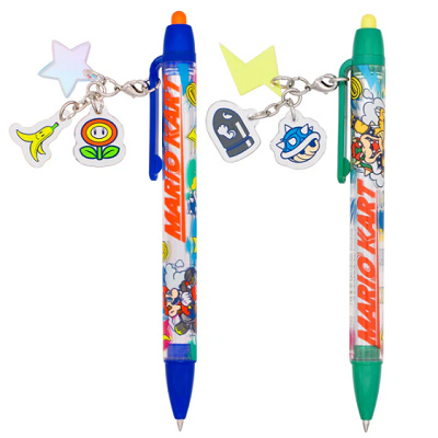 マリオカートチャーム付きボールペンセット