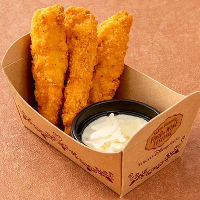 チキンテンダー、ヨーグルト＆オリーヴディップ（明治ブルガリアヨーグルト使用）