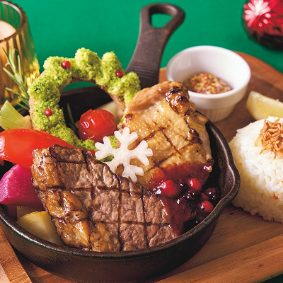 クリスマス・グリルプレート