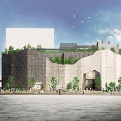 神戸ポートミュージアムの完成建物イメージ