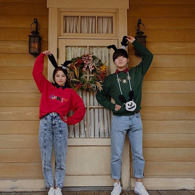 オズワルドのパスケースを合わせたコーディネート