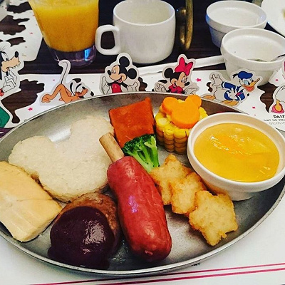 可愛いお子様向けメニューも