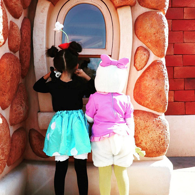 デイジーダック着ぐるみコーデ