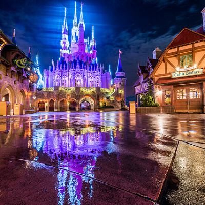 雨の日のディズニーもオツなもの