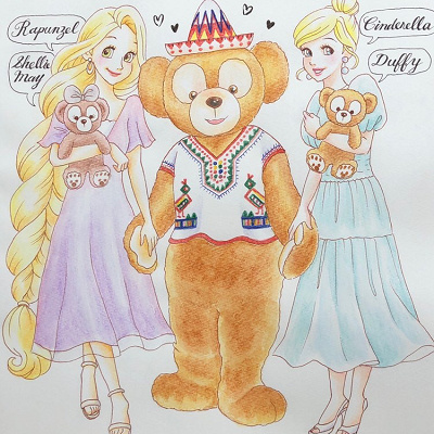 ディズニープリンセスのイラスト