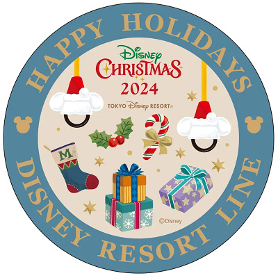 ディズニーリゾートラインのクリスマスシール