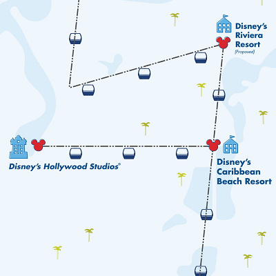 ディズニースカイライナーのマップ