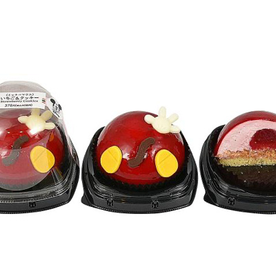 ディズニースイーツ：【ミッキーマウス】いちご＆クッキー