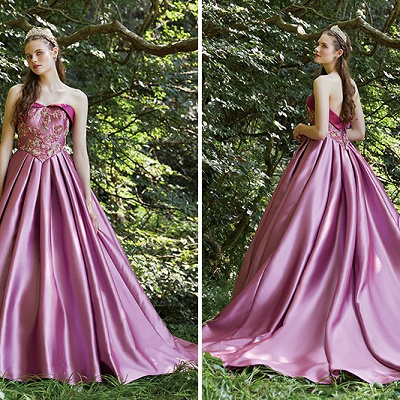 ディズニーウエディングドレス：オーロラ姫