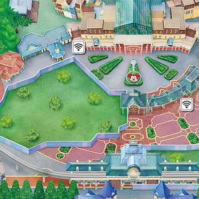 ディズニーランドのWi-Fiスポット