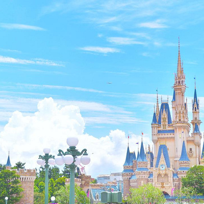 ディズニーランドのシンデレラ城