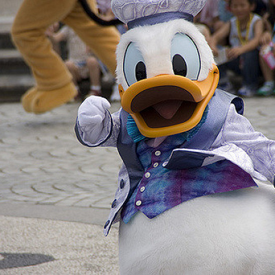 怒った顔も笑った顔も可愛いドナルドダック