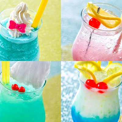 ディズニーホテルで準備したドナルド風なノンアルコールカクテル