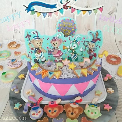 ダッフィーアンドフレンズケーキ