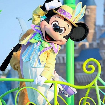 イースターイベントのミッキー