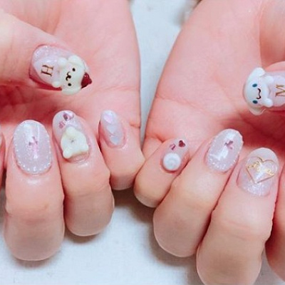 メルヘンでかわいいポチャッコネイル！