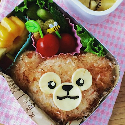 ふわふわダッフィーのお弁当