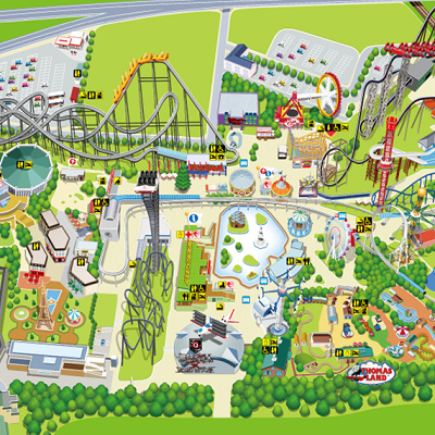 富士急ハイランド園内地図