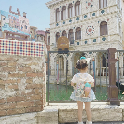 ジェラトーニカチューシャ キッズワンピースコーデ