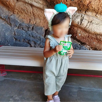 ジェラトーニカチューシャ キッズパンツコーデ