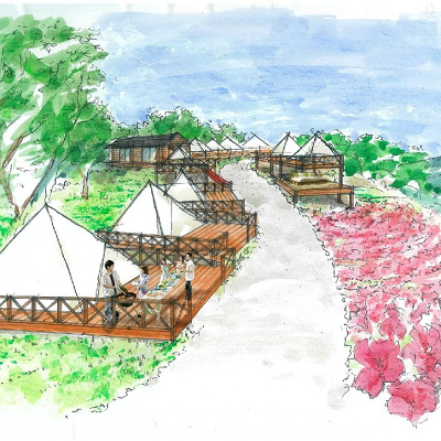 マザー牧場のグランピングサイトイメージ