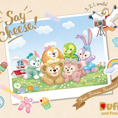 全員集合グッズ「ダッフィー&フレンズのSay cheese!」