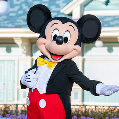 メインストリート・ハウス前のグリーティング