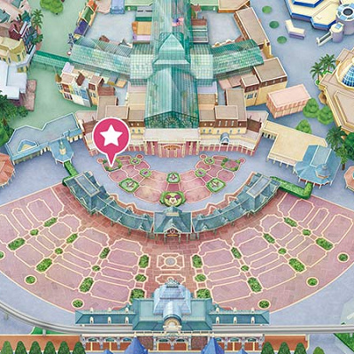 メインストリート・ハウス前のグリーティングの場所