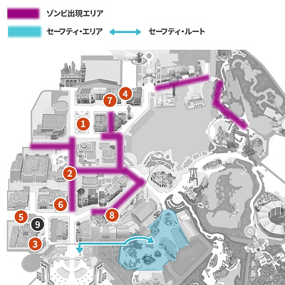 ③の場所が「18番地の魔女～感情と戯れる魔女の館～」