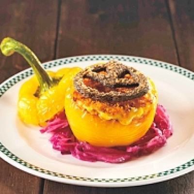 ハロウィーン・マカロニ・チーズグラタン