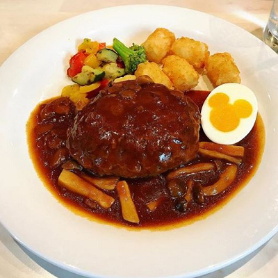 ハンバーグ きのこデミグラスソース