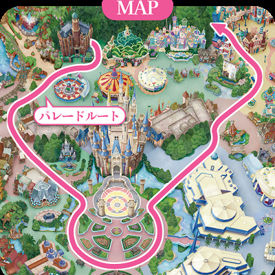 ハーモニーインカラーのパレードルート