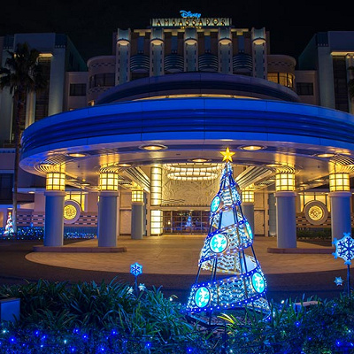 ホテルのクリスマスツリー