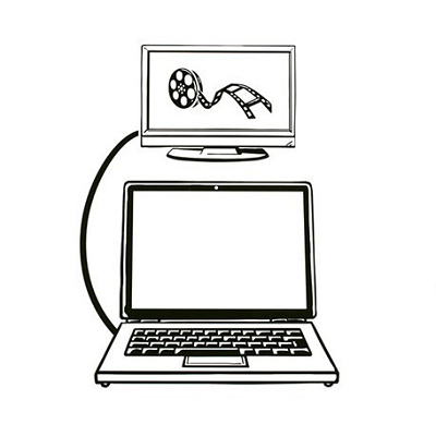 ディズニープラスをテレビで見る方法⑥：パソコンとテレビやスマホを直接繋ぐ