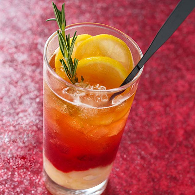 アイスフルーツティー（ピーチ＆ラズベリー、バニラ）