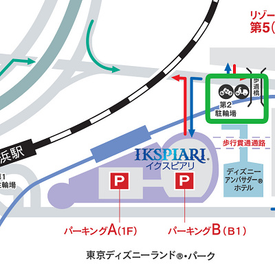 イクスピアリ第2駐輪場の場所