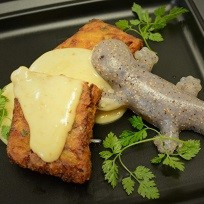 のっそりオオサンショウウオ　お好み焼き～白味噌ソース～