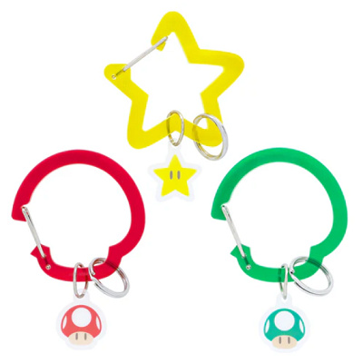 キーチェーンセット（スーパーキノコ/スーパースター/1UPキノコ）