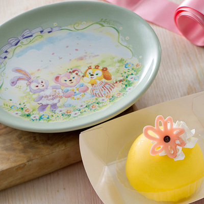 レモンムースケーキ、スーベニアプレート付き