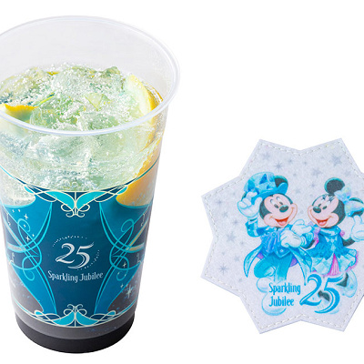 レモネード（ブルーシロップ＆バタフライピー）、スーベニアコースター付き