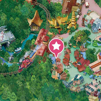 アドベンチャーランドバザールの場所