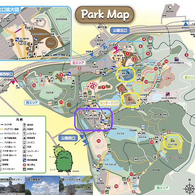 西口案内所のロッカー・クロークの場所
