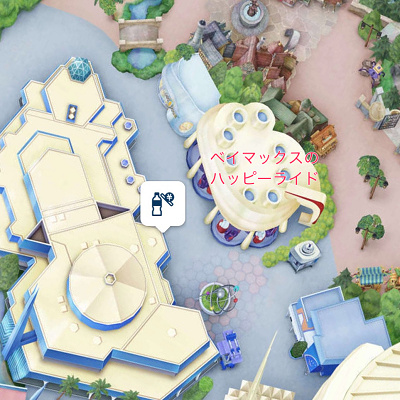 トゥモローランド（トゥモローランド・テラス横）の自動販売機の場所