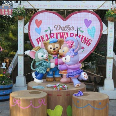 かわいいダッフィーたちのフォトスポットがたくさん！