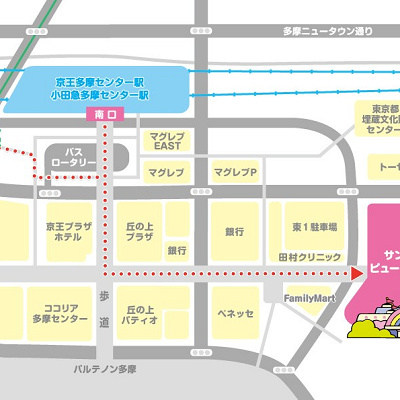 多摩センター駅周辺地図