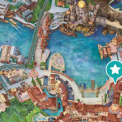 【地図】ディズニーシーの中央救護室