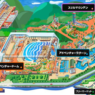 サマーランド内の地図