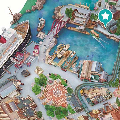 ケープコッド・クックオフ横の地図