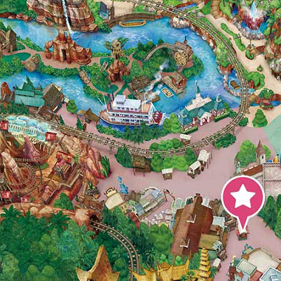 カントリーベア・バンドワゴンの地図