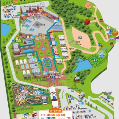 フラワー・フルーツパーク大沢のMAP